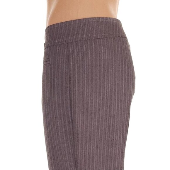 Red Valentino Striped Wool Three Quarter Pants Size 42 US 6 Brown Womens $325 - Picture 5 of 9